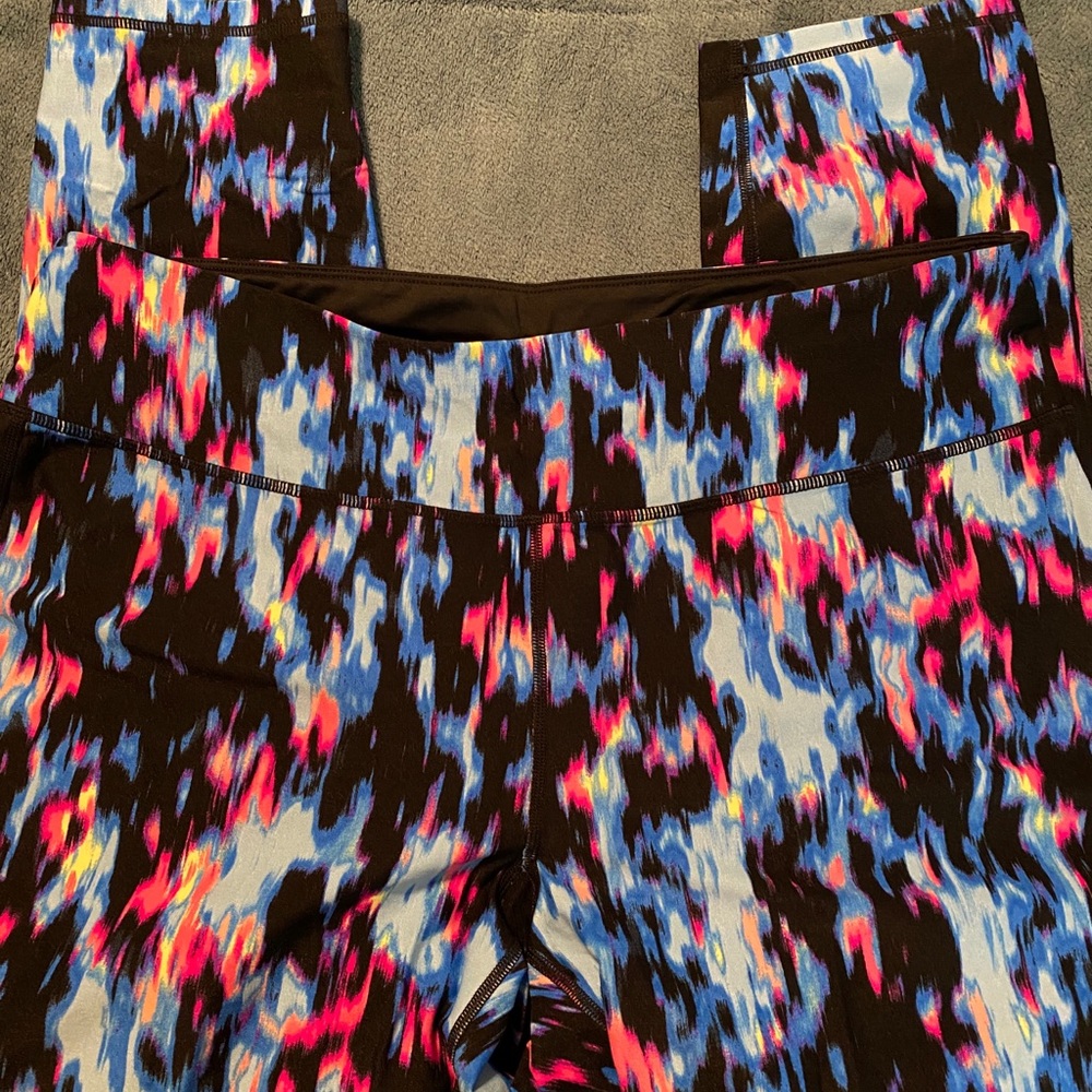 Printed high-waist leggings